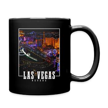 Las Vegas Nevada Souvenir Geschenk - Tasse einfarbig - Schwarz - Rechts