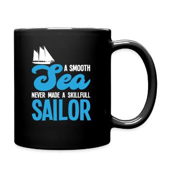 Sailor Sailing Pun Saying - Full Colour Mug - black - Right
