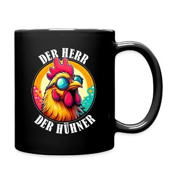 Chickens Chicken Farm Men's Funny Chicken Coop - Full Colour Mug - black - Right