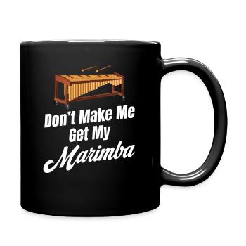 Ne me faites pas prendre mon trombone d’orchestre Marimba - Mug uni - noir - Droite
