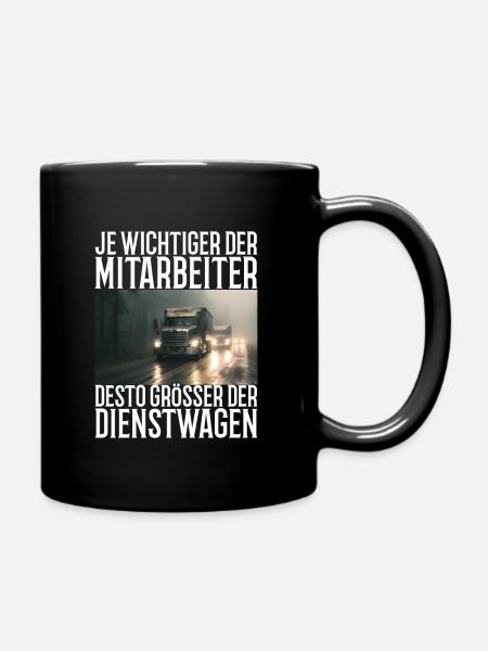 Truck Driver - Full Colour Mug - black