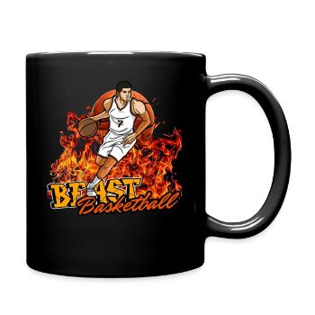Bête de basket-ball - Mug uni - noir - Droite