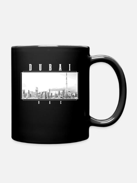 Dubai Skyline UAE Souvenir - Tasse einfarbig - Schwarz