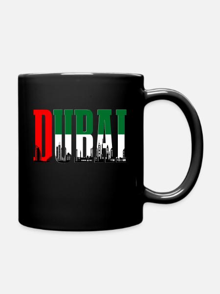 Dubai Skyline UAE Souvenir - Tasse einfarbig - Schwarz