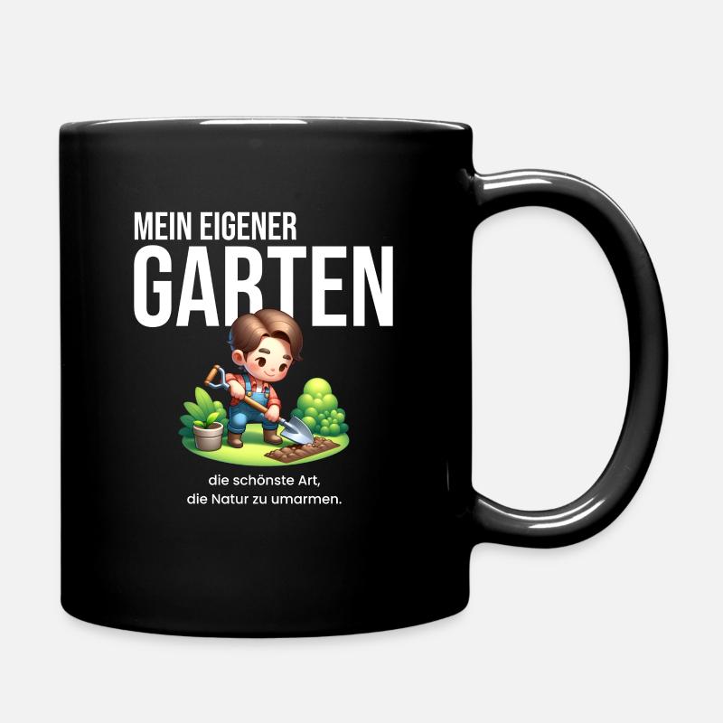Natur in meinem Garten - Tasse einfarbig - Schwarz