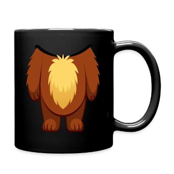 Karneval Teddybär Kostüm Fasching T-Shirt - Tasse einfarbig - Schwarz - Rechts