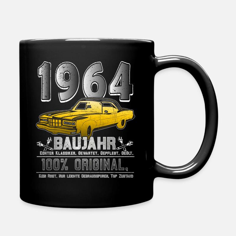 Oldtimer Baujahr 1964 - 60. Geburtstag - Tasse einfarbig - Schwarz