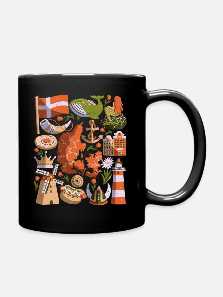 Danemark - Mug uni - noir