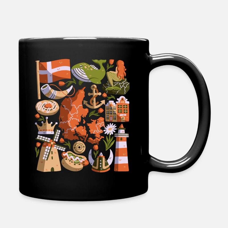Danemark - Mug uni - noir