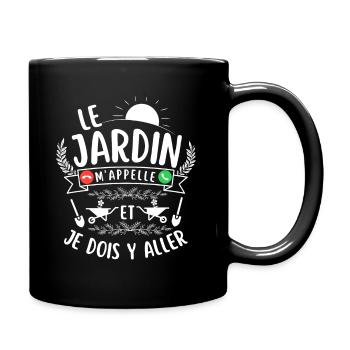 Humour jardinage jardin jardiner jardinière - Mug uni - noir - Droite