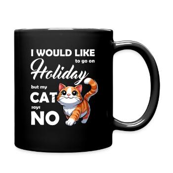Cat Cat Mom Holiday Pet Cat Love Cute - Full Colour Mug - black - Right