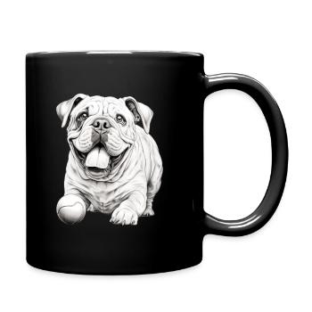 Bouledogues anglais Dog Holder T Dog Walking - Mug uni - noir - Droite
