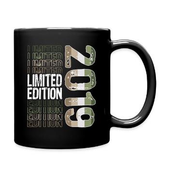 Limited Edition seit 2019 Geburtstag Vintage 2019 - Tasse einfarbig - Schwarz - Rechts