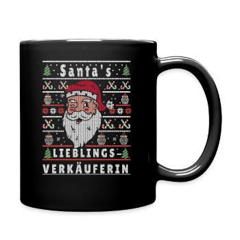 Noël moche LA VENDEUSE PRÉFÉRÉE DU PÈRE NOËL - Mug uni - noir - Droite
