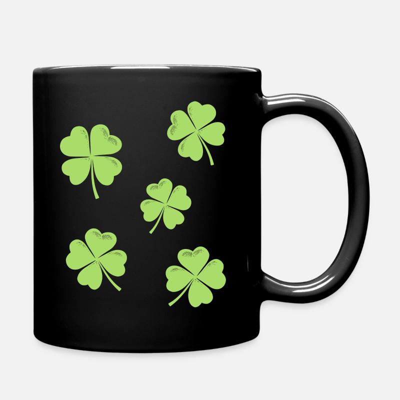Trèfle à quatre feuilles St Patrick’s Day Luck - Mug uni - noir