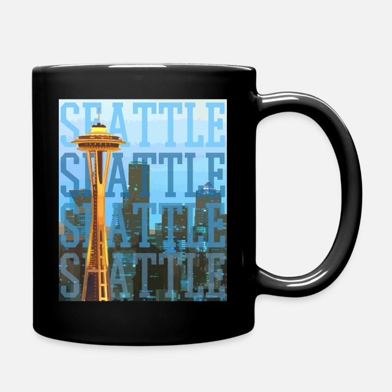 Seattle Washington Souvenir Geschenk - Tasse einfarbig - Schwarz