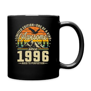 Vintage 1996 - Born Legends Birthday - Full Colour Mug - black - Right