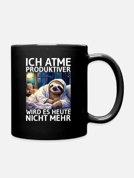 Sloth - Full Colour Mug - black