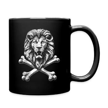 King of the Safari: Adventurous Lion Shirt - Full Colour Mug - black - Right