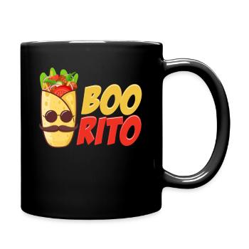 Boorito Burrito Wortspiele Mexikanische Margarita - Tasse einfarbig - Schwarz - Rechts