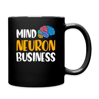 Mind Neuron Business Lustiger Neurodoktor - Tasse einfarbig - Schwarz - Rechts