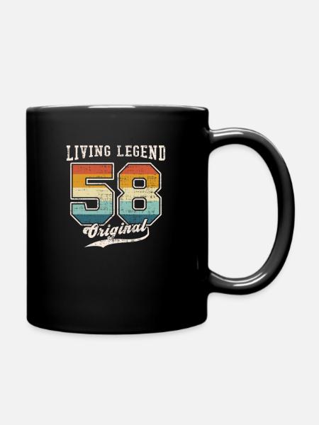 1958 Geburtstag Living Legend Original II - Tasse einfarbig - Schwarz