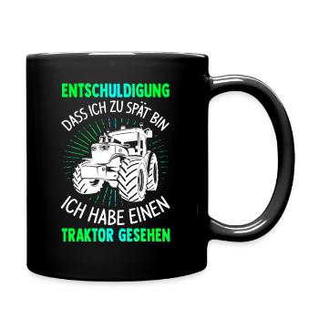 Farmer Tractor Tractor Best Job Nature Gift - Full Colour Mug - black - Right