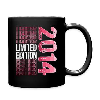 Limited Edition Since 2014 Birthday Vintage 2014 - Full Colour Mug - black - Right