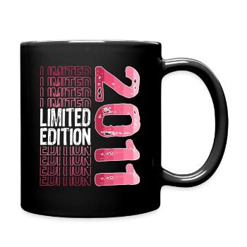 Limited Edition seit 2011 Geburtstag Vintage 2011 - Tasse einfarbig - Schwarz - Rechts