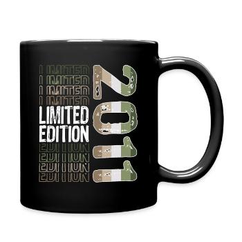 Limited Edition seit 2011 Geburtstag Vintage 2011 - Tasse einfarbig - Schwarz - Rechts