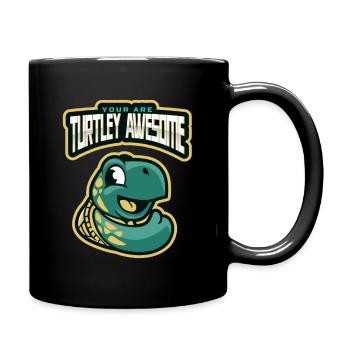 Marine Conservation: Turtley Awesome - Full Colour Mug - black - Right
