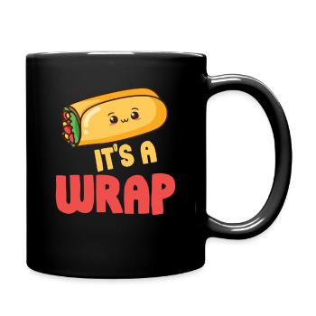 C’est un wrap Burrito jeux de mots mexicains - Mug uni - noir - Droite