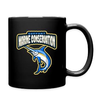 Marine Conservation - Full Colour Mug - black - Right