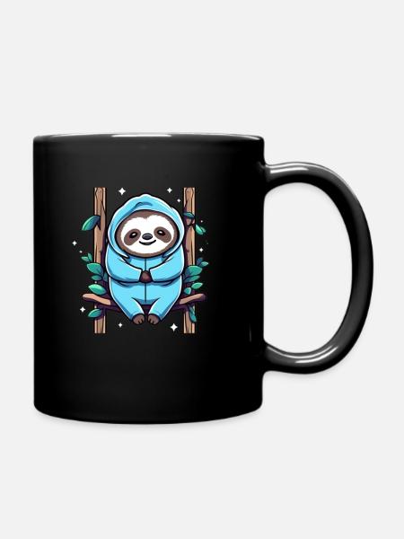 Sloth - Full Colour Mug - black