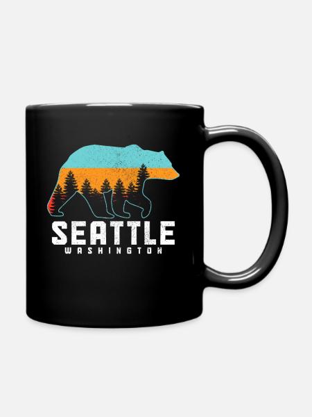 Seattle Washington Souvenir Geschenk - Tasse einfarbig - Schwarz