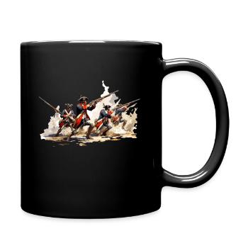 Linieninfanterie 17-18 Jahrhundert Infanterie - Tasse einfarbig - Schwarz - Rechts