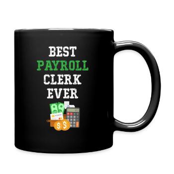 Payroll & Pay Best Payroll Calculator - Full Colour Mug - black - Right