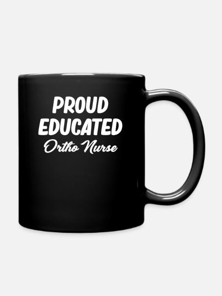 ortho Stolze Ausgebildete Ortho-krankenschwester - Tasse einfarbig - Schwarz