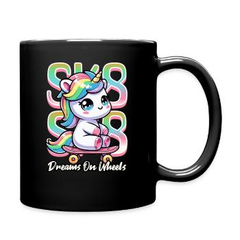 Licorne Skateboard - Mug uni - noir - Droite