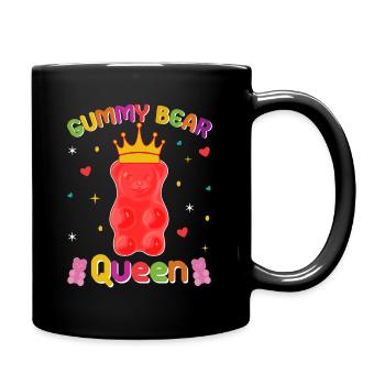 Gümmibär Königin der Süßigkeiten - Tasse einfarbig - Schwarz - Rechts
