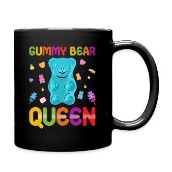 Gümmibär Königin der Süßigkeiten - Tasse einfarbig - Schwarz - Rechts