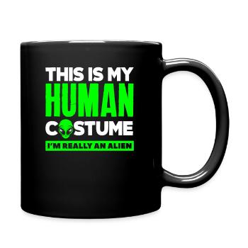 Human Costume Alien Lover - Full Colour Mug - black - Right