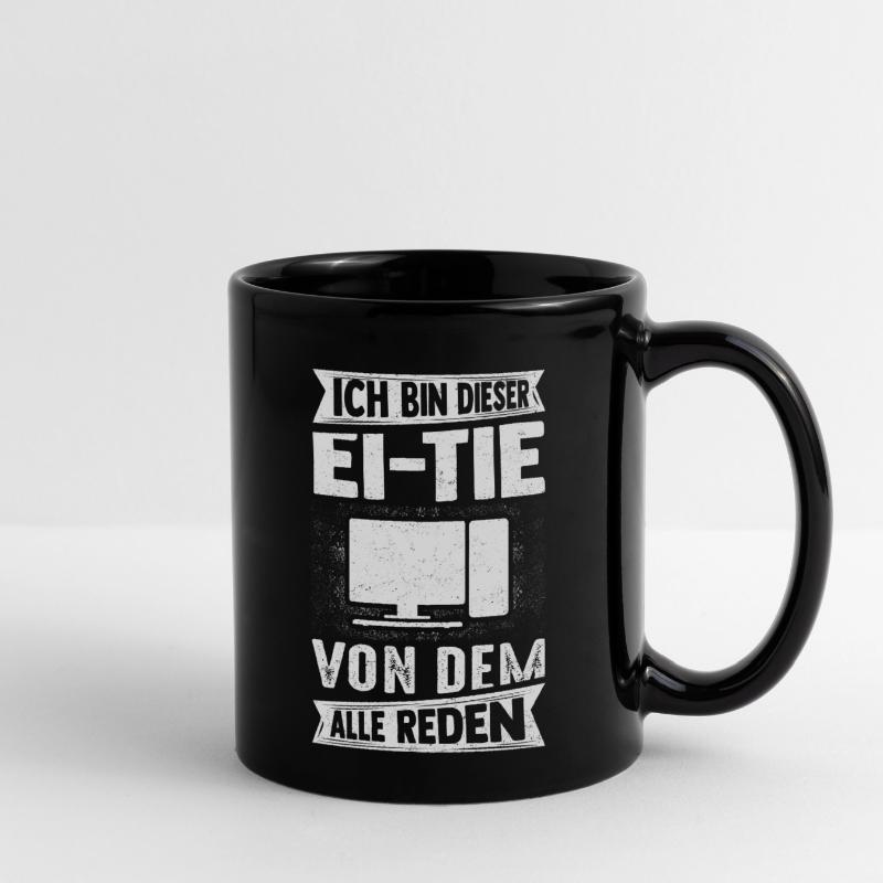 IT Computer PC Beruf Abreit Computer Fan Spruch IT Tasse einfarbig