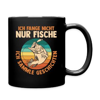 Pêcheur à la ligne Pêche à la canne à pêche - Mug uni - noir - Droite