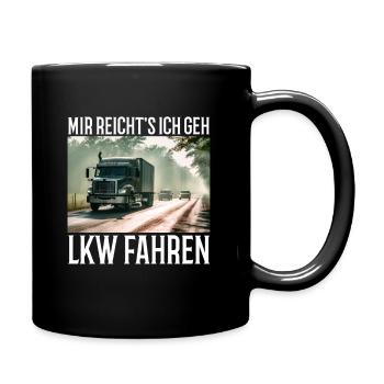 Trucker - Tasse einfarbig - Schwarz - Rechts