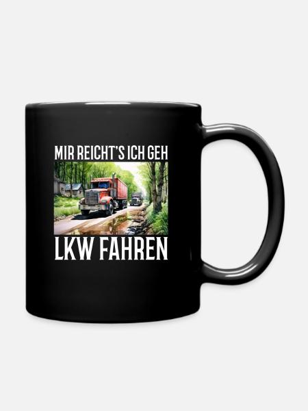 Trucker - Full Colour Mug - black
