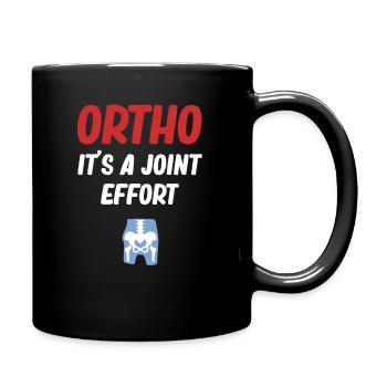 ortho ortho it's a joint effort lus - Full Colour Mug - black - Right
