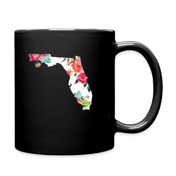 Florida Souvenir USA Amerika - Tasse einfarbig - Schwarz - Rechts
