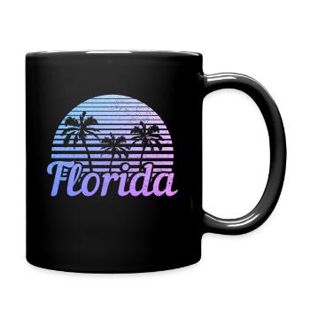 Florida Souvenir USA Amerika - Tasse einfarbig - Schwarz - Rechts