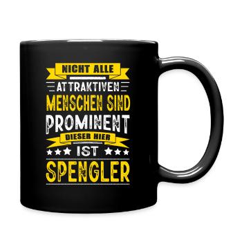 Nicht Alle Menschen Sind Prominent Spengler - Tasse einfarbig - Schwarz - Rechts